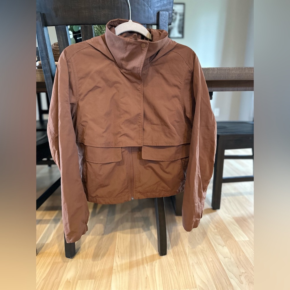 lululemon athletica rust brown lightweight jacket